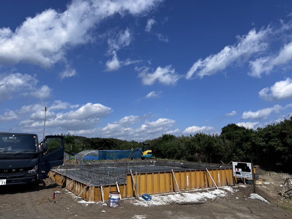 一宮町東浪見 木造3階建て(配筋検査)